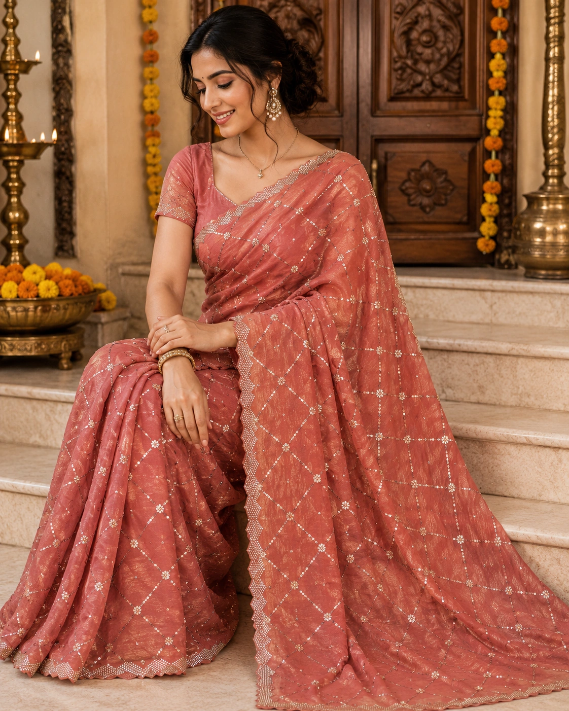 Elegant ShriVatsaDarbar saree
